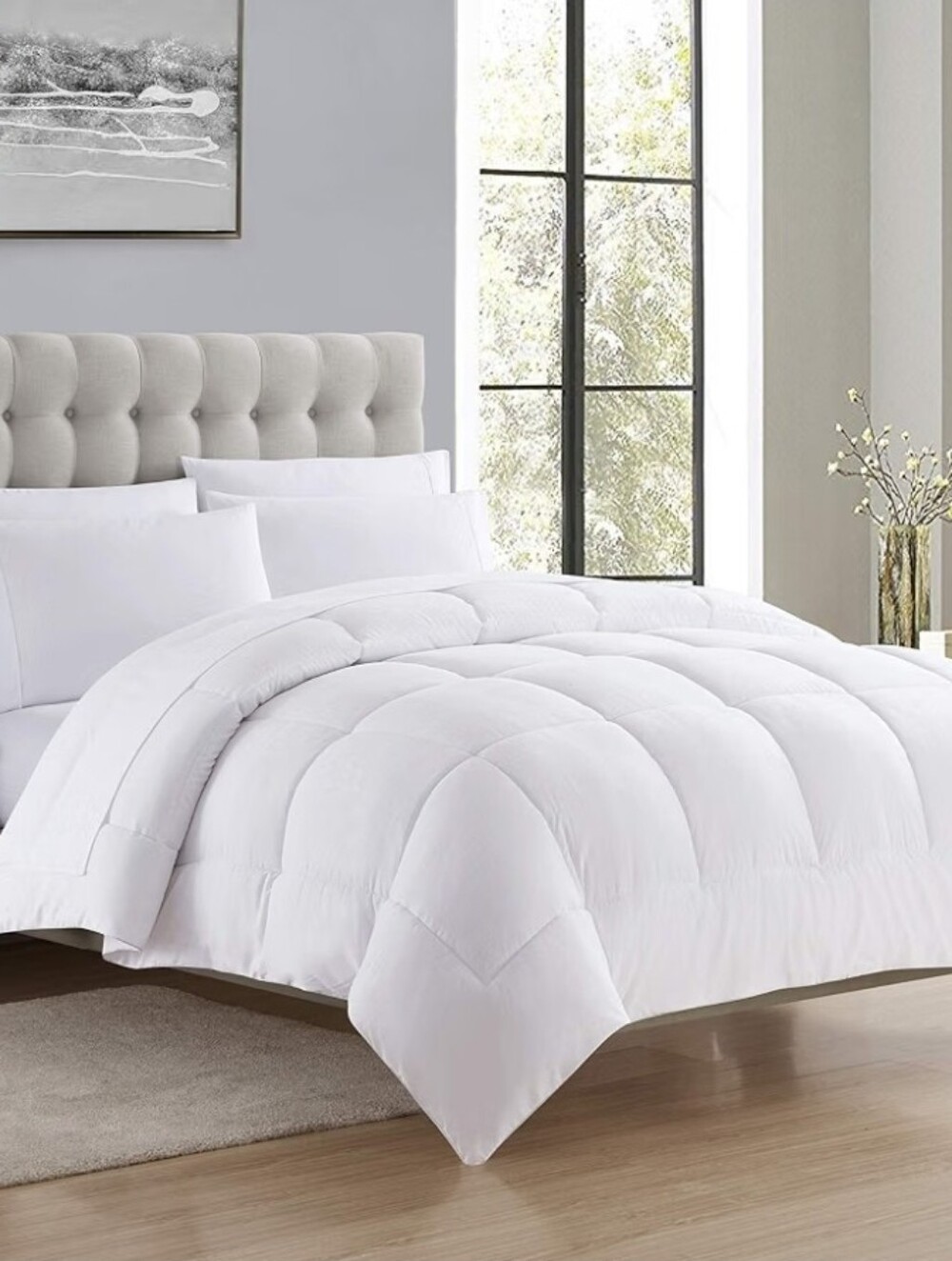 New White Queen Comforter Duvet Insert